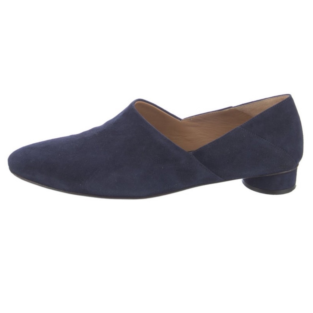 THE ROW Blue Suede Mules